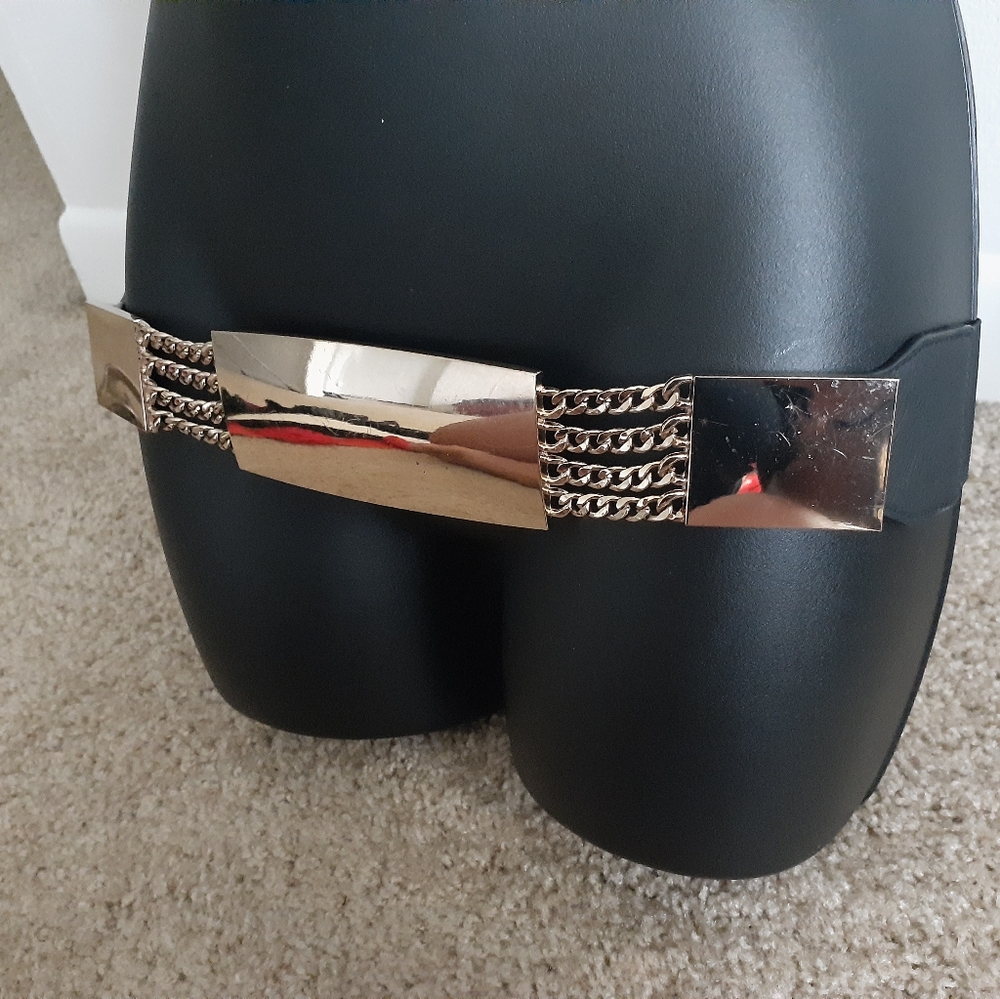 Shiny Gold & Black belt